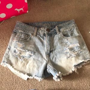 American eagle high rise festival shorts